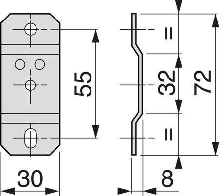 Mounting system for busbar trunk Other Wall/ceiling KBB40ZFMP