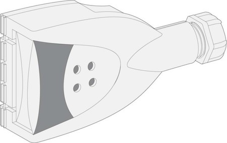 Tap off unit for busbar trunk 4 5 10 A KBC10DCB40