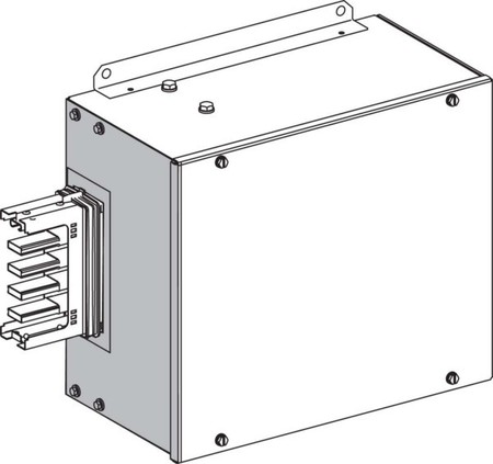 Feed unit for busbar trunk 400 A End Single KSA400AB4