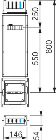 Busbar trunk unit Single 250 A 5 KSA250ED4081