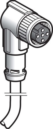 Sensor-actuator patch cord 4 M12 Female (bus) XZCP1241L5