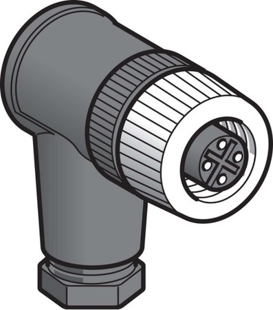 Sensor-actuator connector M12 Female (bus) Other XZCC12FCM40B