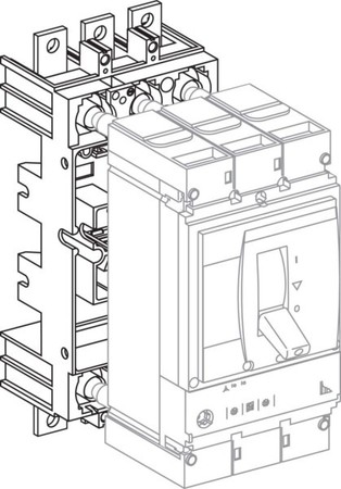 Chassis part power circuit breaker 630 A 4 LV432518