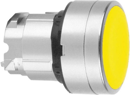 Front element for push button Yellow 1 Round ZB4BA54