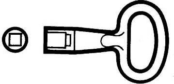 Insert for lock system Square NSYTC6CRN