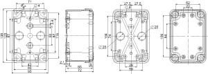 Empty cabinet 138 mm 93 mm 72 mm NSYTBP1397