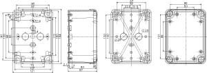 Empty cabinet 164 mm 121 mm 87 mm NSYTBS16128