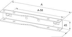 Mounting accessories (switchgear cabinet) 295 mm NSYSFPSC30