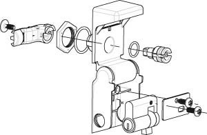 Insert for lock system Cylinder NSYAEDLDINS3D