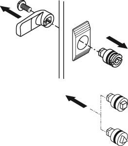 Insert for lock system Double bit NSYTDBCRN