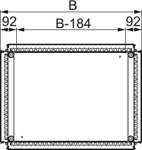 Gland plate for small distribution boards/switchgear cabinets  N