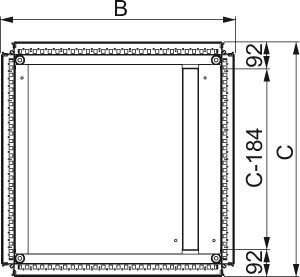 Gland plate for small distribution boards/switchgear cabinets  N