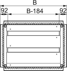 Gland plate for small distribution boards/switchgear cabinets  N