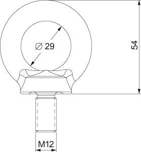 Component for transport (switchgear cabinet) 55 mm NSYSMEB