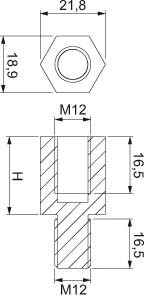 Mounting accessories (switchgear cabinet) Distance piece NSYRE26