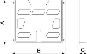 Document holder (switchgear cabinet) Plastic 476 mm NSYDPA3