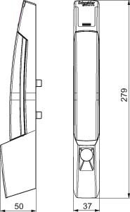 Lock system for switchgear cabinet systems Rotary lever NSYSFHD2