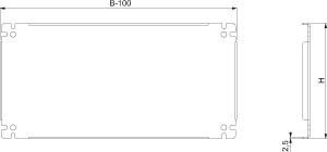 Component for installation (switchgear cabinet)  NSYSDCR200