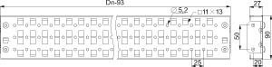 Component for installation (switchgear cabinet)  NSYSUCR90140