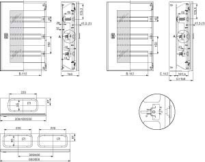 Cover / infill panel / identification strip (switchgear cabinet)