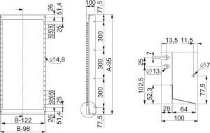 Panel for distribution board  NSYCSH166