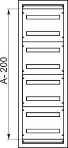 Front panel (switchgear cabinet) 600 mm 300 mm 2 NSYMUC306