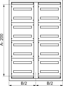 Front panel (switchgear cabinet) 800 mm 300 mm 2 NSYMUC308