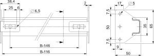 Component for installation (switchgear cabinet) 600 mm NSYMFSC60