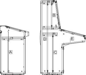 Mounting plate for distribution board 650 mm 1050 mm NSYPMP85120