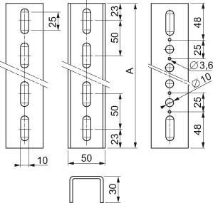 Profile (switchgear cabinet)  NSYVR18