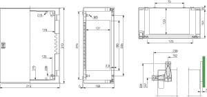 Enclosure/switchgear cabinet (empty)  NSYPLM32G