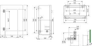 Enclosure/switchgear cabinet (empty)  NSYPLM3025G