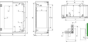 Enclosure/switchgear cabinet (empty)  NSYPLM108TG