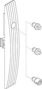 Insert for lock system Double bit NSYTDB5PLA