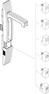 Insert for lock system Cylinder NSYIN2433A1