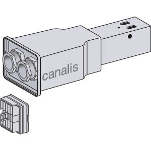 Feed unit for busbar trunk 40 A End Double KBB40ABG44TW