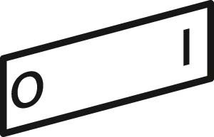 Text plate for control circuit devices Without imprint ZBY02178