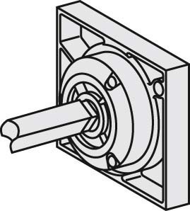 Door coupling handle for switchgear  31058