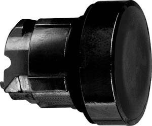 Front element for push button Black 1 Round ZB4BA27