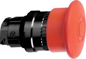 Front element for mushroom push-button Red Round 40 mm ZB4BT847