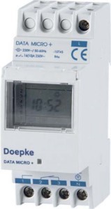 Digital time switch for distribution board  09800031