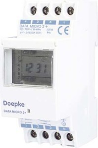 Digital time switch for distribution board  09800032