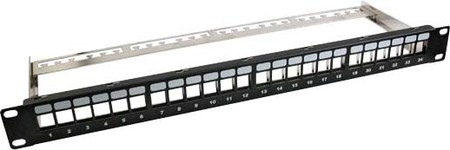 Front panel/patch panel empty (switchgear cabinet) RJ 1 37580.1