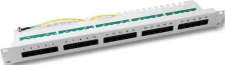 Patch panel copper (twisted pair) 25 RJ45 8(4) 37588.1