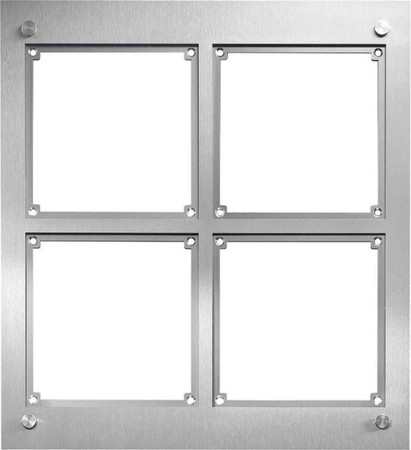 Mounting frame for door station 4 Stainless steel 4014281