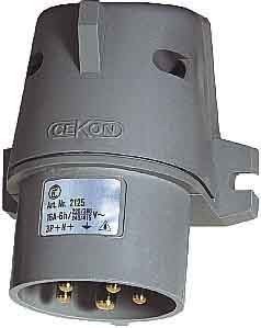 CEE plug for mounting on machines and equipment 16 A 3 34868