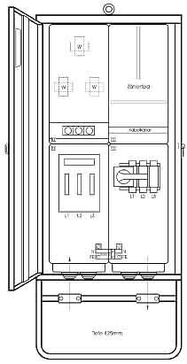 Energy distributor for construction site 400 A 173 kVA 185455