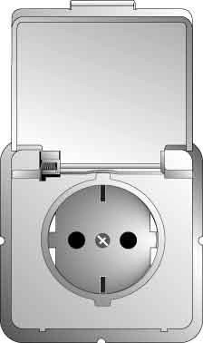 Socket outlet Protective contact 1 215034