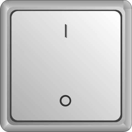 Switch 2-pole switch Rocker/button 251200