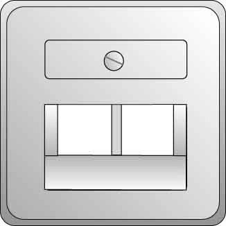 Insert/cover for communication technology Control element 366414